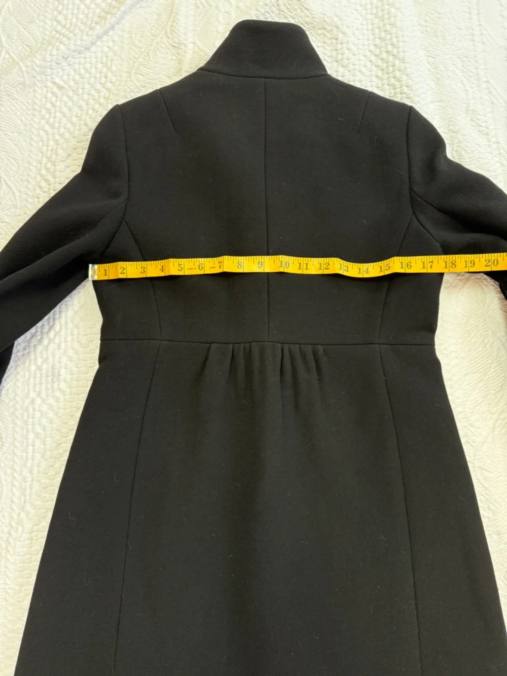 J. Crew Black Pea Coat Women’s Size 4 Classic Wool Blend Jacket - Picture 4 of 6